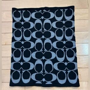 Coach Black and Gray Scarf